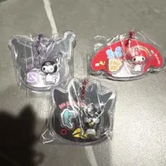 サンリオ パッケージチャーム ( シークレットマイメロ＆クロミ&バツ丸 )