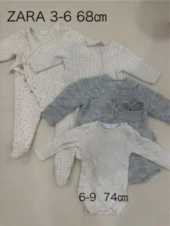 ZARA 3-6 68㎝　ロンパース　カバーオール　5点セット