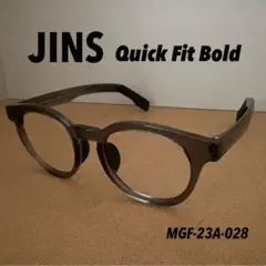 【美品】ジンズ JINS Quick Fit Bold ボストンタイプフレーム