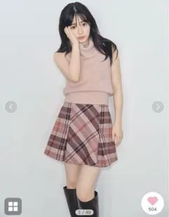 SNIDEL フォックスアルパカショートカーディガン　ノースリプルオーバー