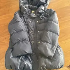 【120】組曲　ダウンジャケット　ダウン90% 紺色　リボン