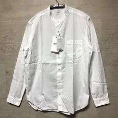 新品 タケオキクチ バンドカラーシャツ 白 M