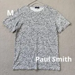 ポールスミス ペンシルハートプリント クルーネック Tシャツ M 白 モノトーンのサムネイル