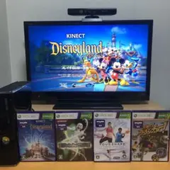 XBOX360 S 250GB 本体 KINECTセンサー ソフト 4本 セット