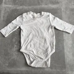 petit main 無地ロンパース 70 アイボリー