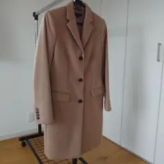 ユニクロ　チェスターコート　カシミヤ混ウール　茶系　Sサイズ