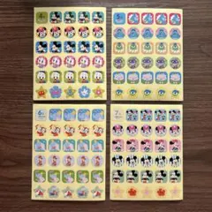 出席シール　ディズニー　4.5.6.7月　17枚セット　匿名配送