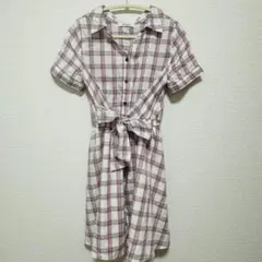 ダズリン　チェック柄ミニワンピース 半袖