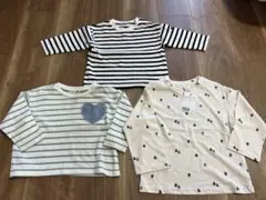 ロンT3着セット 90 プティ ブランシェス H&M