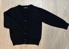 COMME CA ISM コムサ Vネック カーディガン 黒 110A