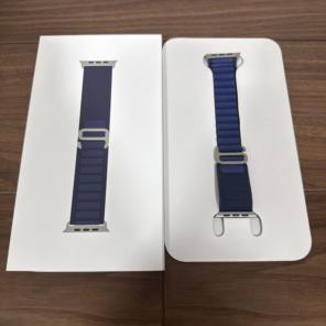 【純正】Apple Watch Ultra ネイビー アルパインループバンド