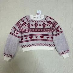 新品未使用タグ付きChoa Choa 150cm 長袖セーター　クリスマスニット
