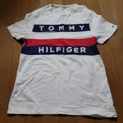TOMMY HILFIGER 半袖Tシャツ M ホワイト/ネイビー/レッド