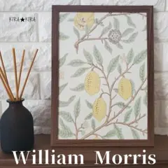 William Morrisウィリアム モリス　壁紙　額装　フレーム付き　A4⑮のサムネイル