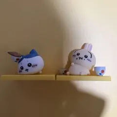 松屋 ちいかわ 鬼辛カレー フィギア うさぎ　ハチワレ