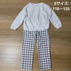 フリースパジャマセット 110〜125 ユニクロ キッズSサイズ