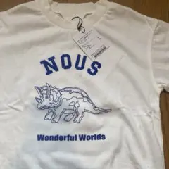 【新品未使用】n.o.u.s 恐竜刺繍　長袖　Tシャツ　110cm