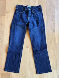 SOMETHING ELSA ストレートデニム ダークブルー