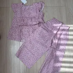 PAIR MANON ティアードフリル花柄セットアップ 新品タグ付き140のサムネイル