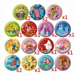 ディズニー　刺繍缶バッジ2 バンダイ　13個セット　バラ売り可