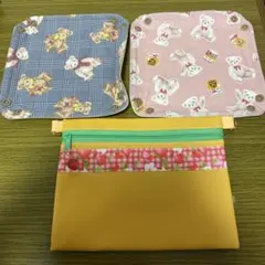 組み合わせ変更可♡新品♡ハンドメイド♡インテリアトレイ＆サコッシュセット