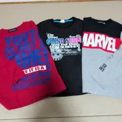 長袖 Tシャツ 3枚セット 140cm