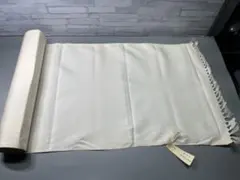 未使用反物　正絹　紬　白無地　希少