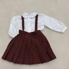 familiar ファミリア　ジャンパースカート　サロペット　100