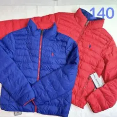 ラルフローレン ユニセックス リバーシブルジャケット S/140 ブルー×レッド