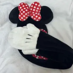 ミニーマウス　マフラー ファンキャップ