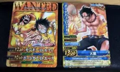 ワンピース ワンピーベリーマッチダブル ウォンテッドシート ルフィ