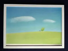 葉祥明　リト刷りアートプリント額装作品 風薫る［模写］