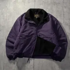80s90s 古着 eddie bauer ウォームアップジャケット 紫 M
