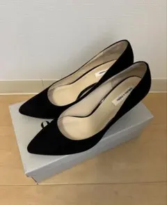 Odette e Odile 黒 スエード パンプス 24.5cm ヒール