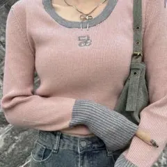 SHEIN FRIFUL 長袖プルオーバーセーター