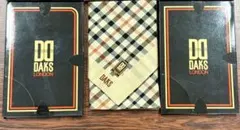 新品　未使用　箱入り　DAKS チェック柄 ハンカチ　2枚　シール付