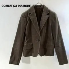 コムサデモード　カーキブラウン　テーラード　ジャケット　長袖　羽織り　上着
