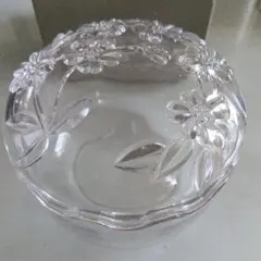 美品】ボヘミアクリスタル キャンディポット 小物入れ チェコ製