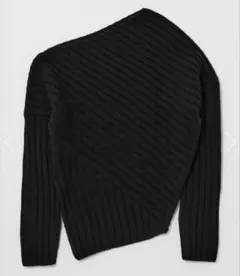 新品moussy ASYMMETRY RIB ニット　マウジー
