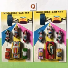 昭和レトロ　ミニチュアカー6台セット　　　2枚組み　匿名配送　　Q