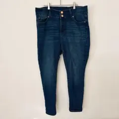 ⭐️美品ダークブルー スキニーデニム ハイウエスト
