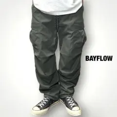 BAYFLOW イージーカーゴパンツ ストレッチ ミリタリー アウトドア