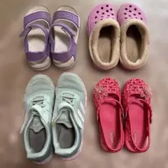 21cm子ども靴4点セットadidas スニーカー・Coco Dreamサンダル