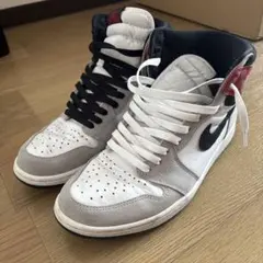 ナイキ エアジョーダン1 レトロ ハイ OG ホワイト ブラック スモークグレイ