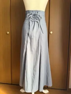 ライトブルー ロングスカート