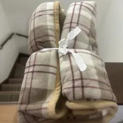 HAPGO チェック柄 ブランケット 毛布