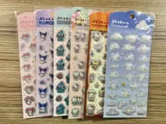 DAISO ダイソー サンリオ ぷくっとシール 6種セット