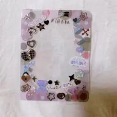 硬質トレカケースシールデコパープル&ブラック