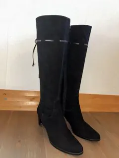 【新品タグ付✨】銀座ヨシノヤ 晴雨兼用 ロングブーツ スエード ブラック 2025年最新】銀座ヨシノヤ ブーツの人気アイテム - メルカリ