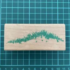 Posh Impressions 木製マウントラバースタンプ 草むら